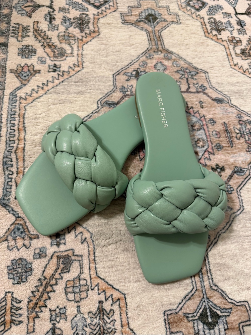 Marc Fisher Braided Slide Sandals Size 8